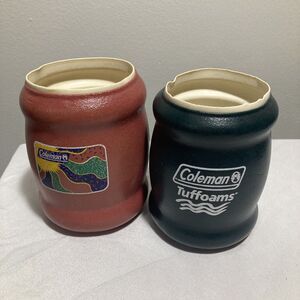 Lot of 2 Vintage Coleman Koozies Coozies Tuffoams